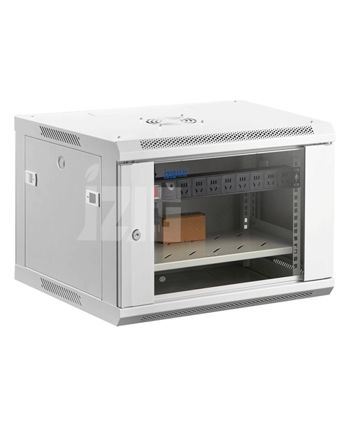 電腦灰玻璃9U掛墻式機柜