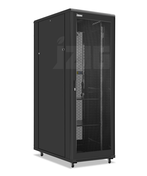 黑色網(wǎng)孔門(mén)32U機(jī)柜