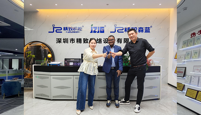 國際客戶蒞臨精致機柜，深入考察智能制造與創(chuàng)新實力